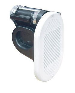 El-horn 24v til indbygning hvid