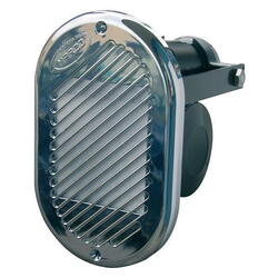 El-horn 12v til indbygning forkromet