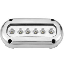 Undervandslys påbygning 14.2w 10-30v 6 led hvid