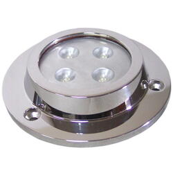 Undervandslys påbygning 8-30v 4 led hvid