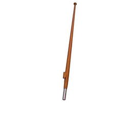 Flagspil 150 cm teak bøsning