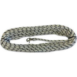 Liros fald m/svirvelhage 8mm x 30 mtr  hvid/sort