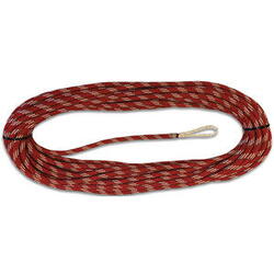 Liros Dyneema fald m/loop 10mm x 25mtr rød/hvid