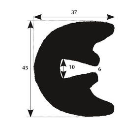 Fenderliste lm stor, rulle 50m