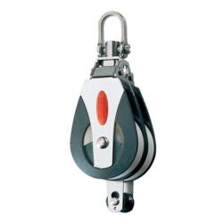 Ronstan dobbeltblok med 2-vejssjækel & hundsvot