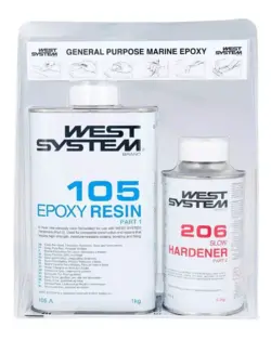 WEST SYSTEM Epoxy A pakke 105/206 1.2 kg