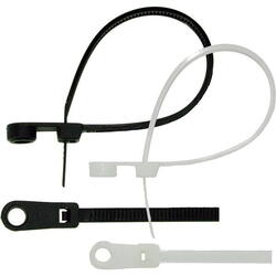 Strips sort med hul 145 x 3,6mm-20stk