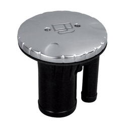 Dækspåfyldning fuel 38mm med udluftning sort plast