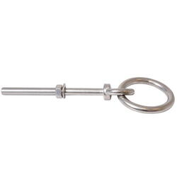 Fortøjningsbolt med ring, ø16mm 260mm lang aisi 316
