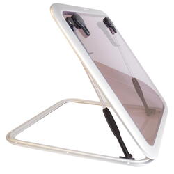 1852 marine luge, lav profil elokseret alu. 505 x 505mm