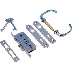 Dørlås - indbygning 42 x 94 x 12mm højre komplet