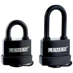 Hængelås lemen vandtæt belagt med abs-plast 50mm