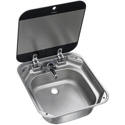Dometic sng 4244 firkantet vask med glaslåg 42cm x 44cm