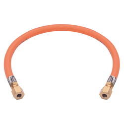 Gasslange 0,6m til 8mm rør i begge ender