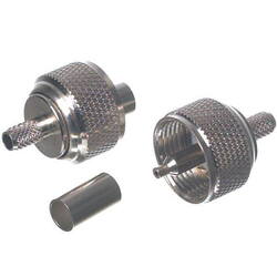 Vhf stik pl259 til 10mm kabel (rg213) til crimpning