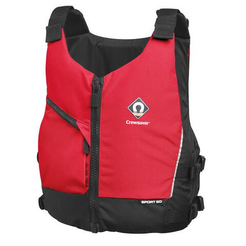 Crewsaver Sport 50N flydevest, rød M/L >70 kg
