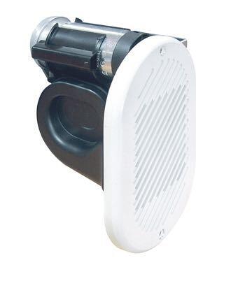 El-horn 24v til indbygning hvid