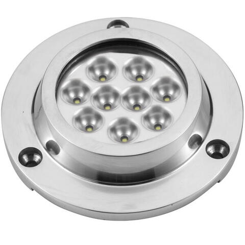 Undervandslys påbygning 21.6w 10-30v 9 led hvid