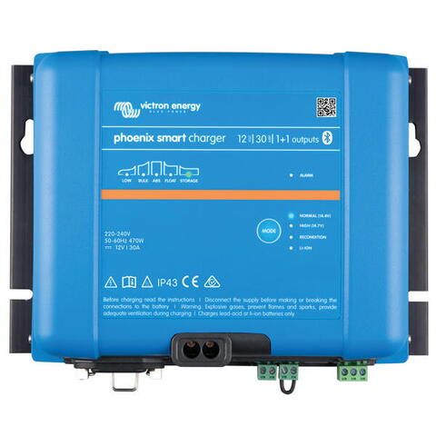 Victron phoenix smart ip43 lader 12v 30a(1+1) husk 25.0856