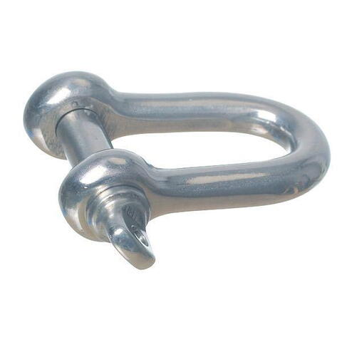 Sjækel med vingeskrue rustfrit stål  5mm.