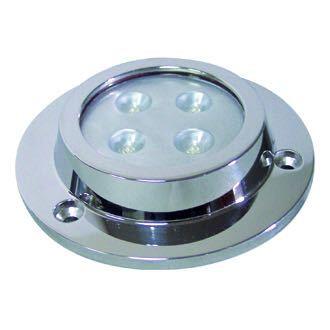 Undervandslys påbygning 8-30v 4 led blå