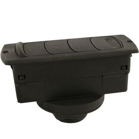 Vinduesdyse med luk 134 x 52 med 45° ø55mm tilslutning