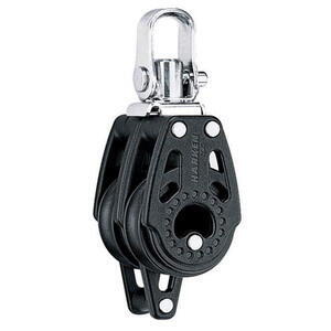Harken Carbo Blok 29 mm dobbelt, svirvel, hunsvot