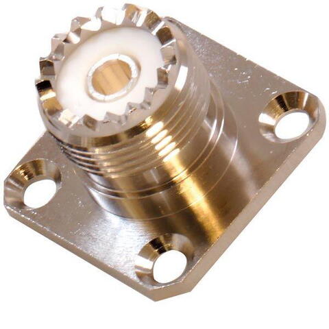 Vhf hun dækstik med flange til pl 259