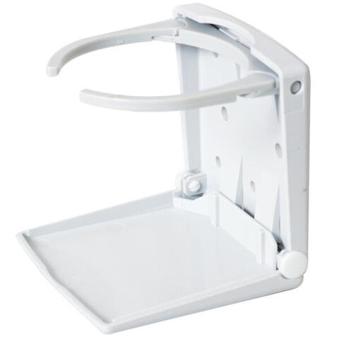 Flaskeholder plast justerbar grå