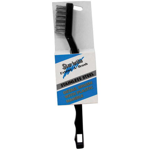 Star brite minibørste med rf stål 1,27cm børster l-20cm