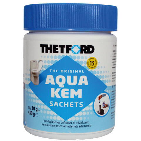 Thetford aqua kem blue sachets doseringsposer 15stk dk/n