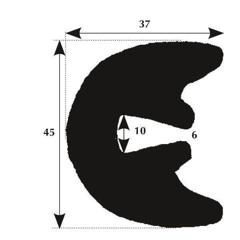 Fenderliste lm stor, rulle 50m
