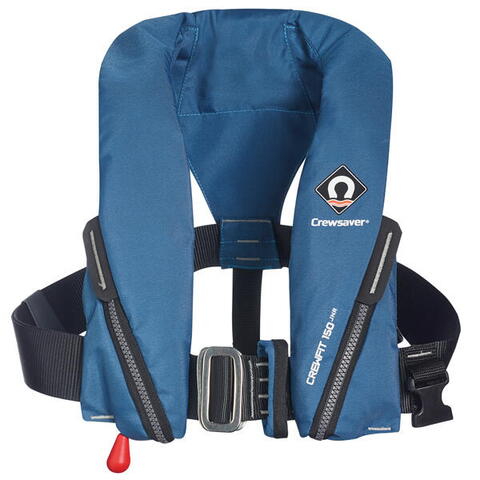Crewsaver, Crewfit 150N junior, blå med soft loop D-ring