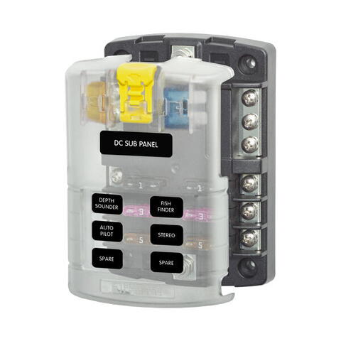 Blue sea sikringsboks 6 stk med minus