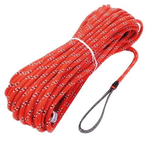 Robline fald med øje rød ø8mm 30m