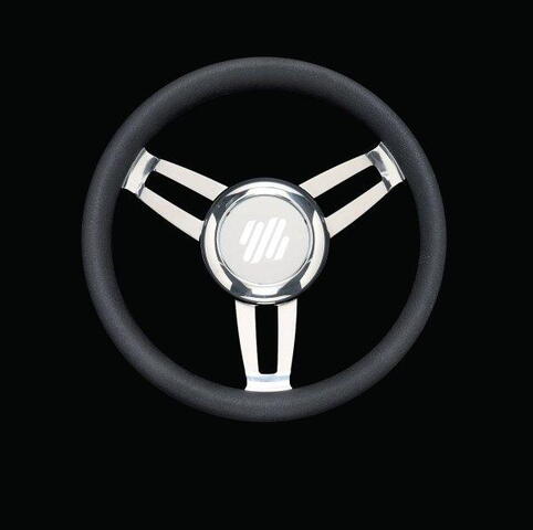 Ultraflex foscari rat, sort polyurethan ø350mm incl. nav