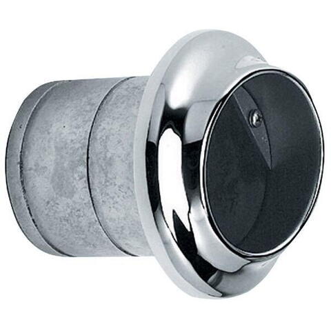 Udstødningsgennemføring rf med plast kontra-klap ø76mm