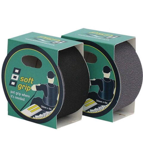 Psp soft grib tape - antiskrid tape sort 50mm x 4m