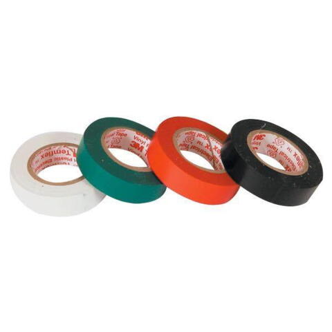 3M isolerbånd 15mm, Hvid