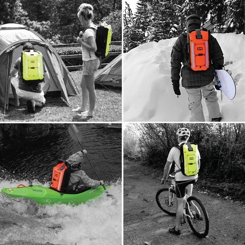 OB1147HVO HI-VIS-Orange OverBoard 30L PRO-VIS Vandtæt Rygsæk