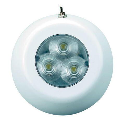 Led lampe med kont.12/24v -hvid lys ip67