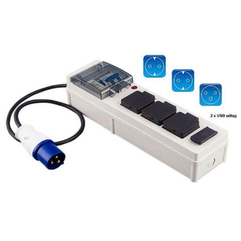 El-central M. 16A Auto Sikring