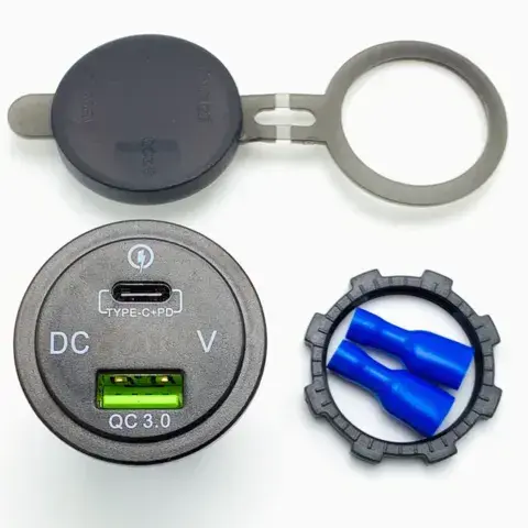 EPT USB Type C PD USB lader med Voltmeter