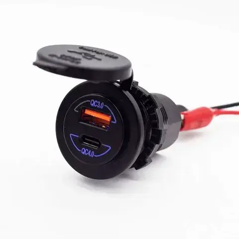 Marine USB Udtag QC3.0 og QC 4.0