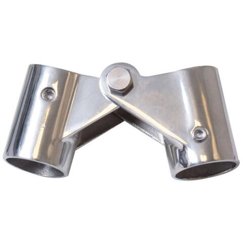 Kaleche hængslet beslag m/lås 22mm