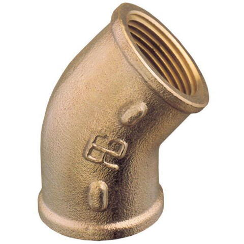 Guidi bøjning 45° ind/ind 1 1/4" bronze