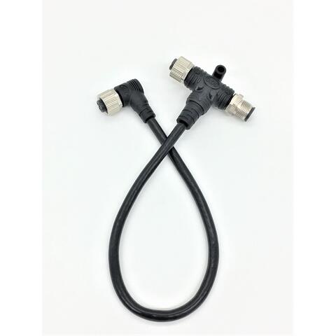 20cm Dropkabel med T-STYKKE og 90gr stik