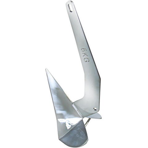 Dc - delta anker 10 kg 316 rf stål - til både 8-10 m