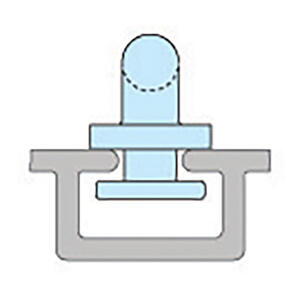 Bainbridge Allslip Mast Slides 19mm for Internal T