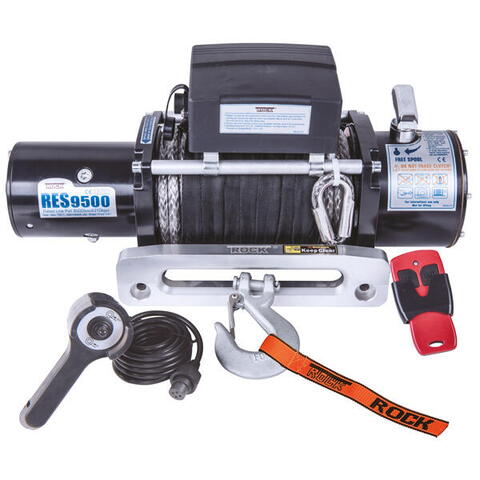 Rock res9500 el-trailerspil 12v 4,9hk (3,6kw) 4313 kg m/tov